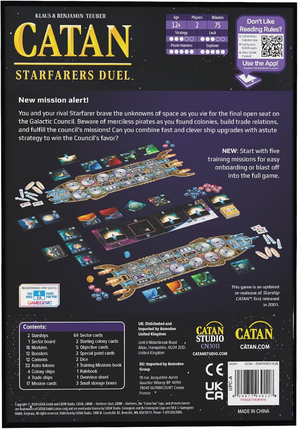 CATAN Starfarers Duel Board Game