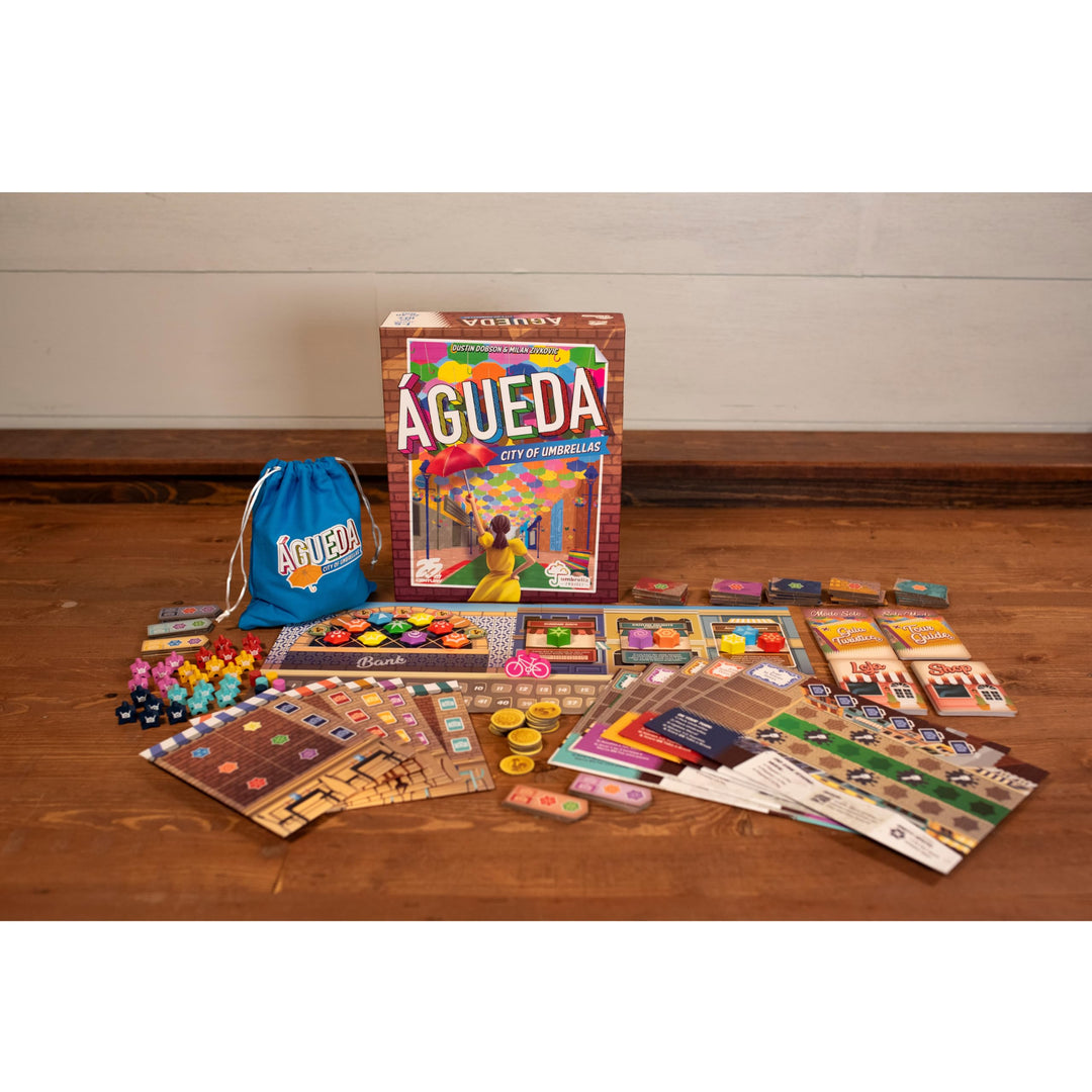 Águeda: City of Umbrellas, Strategy Board Game for 1 to 5 Players and Ages 10+ - 25th Century Games