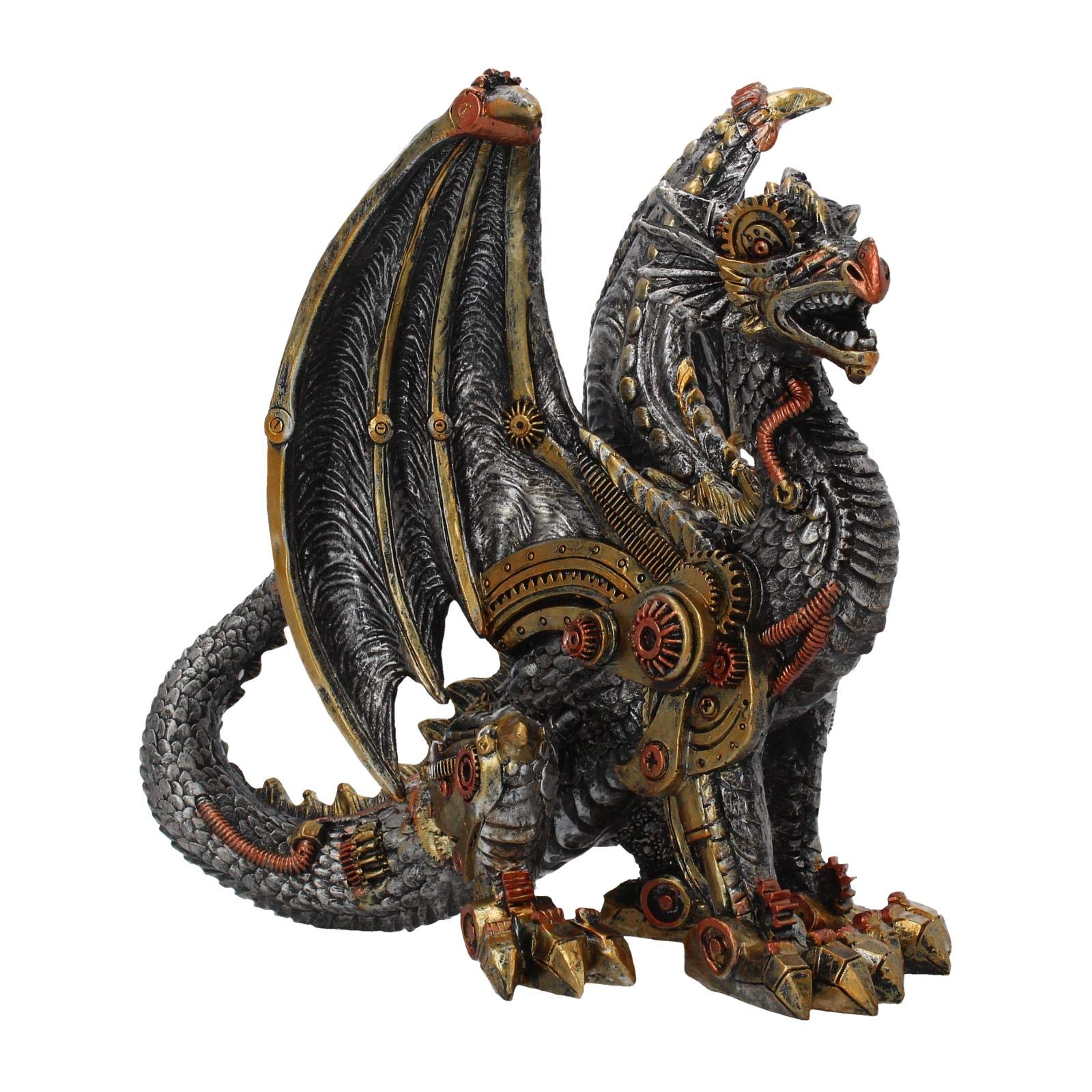 Mechanical Protector Steampunk Dragon Figurine 20cm 2