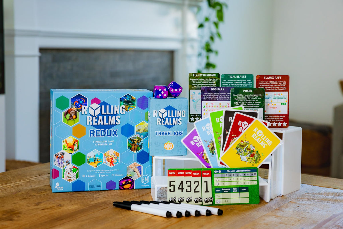 Rolling Realms Redux A Light Strategic Standalone Roll-and-Write Game for Families 5