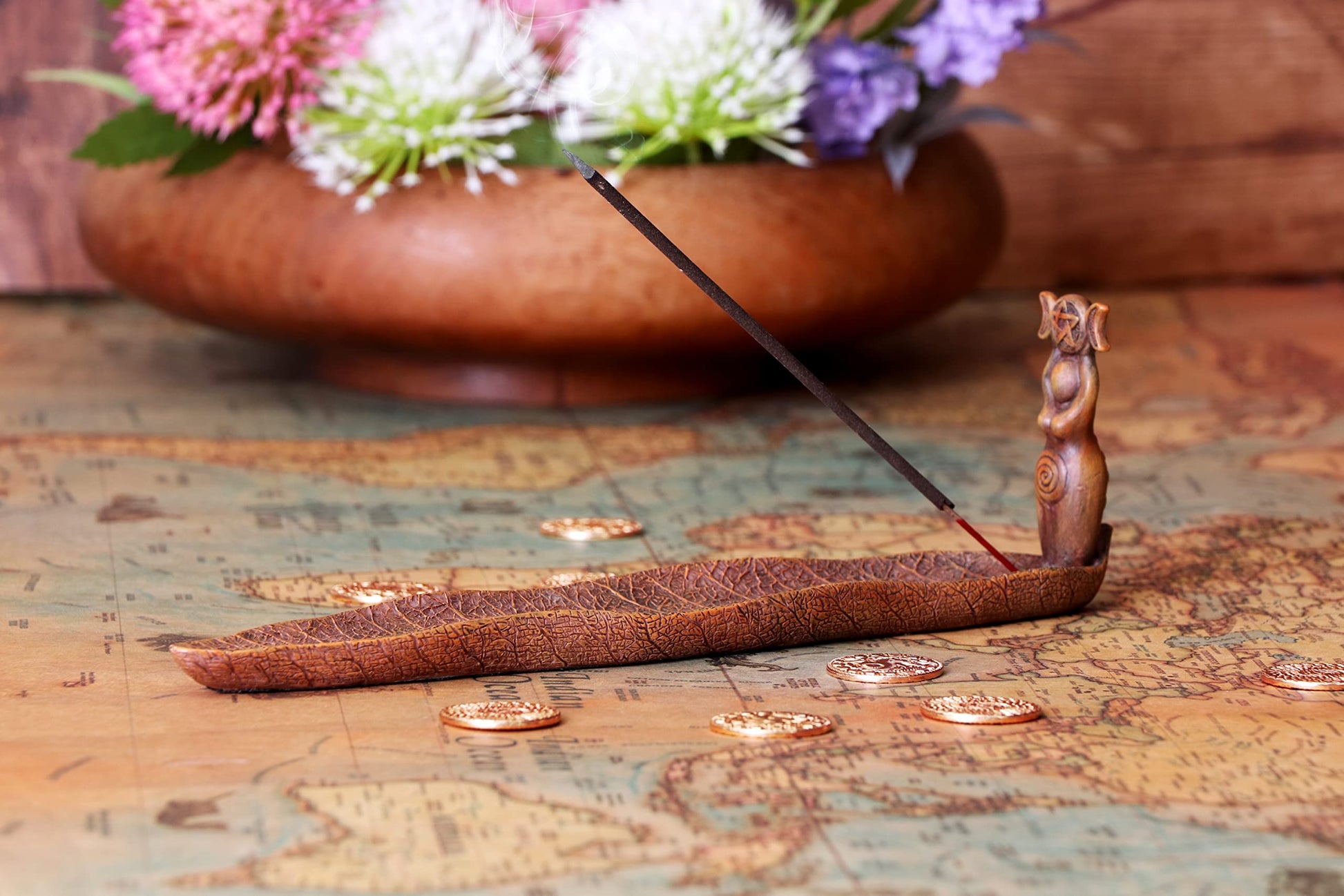 Triple Goddess Incense Holder 24.5cm 6