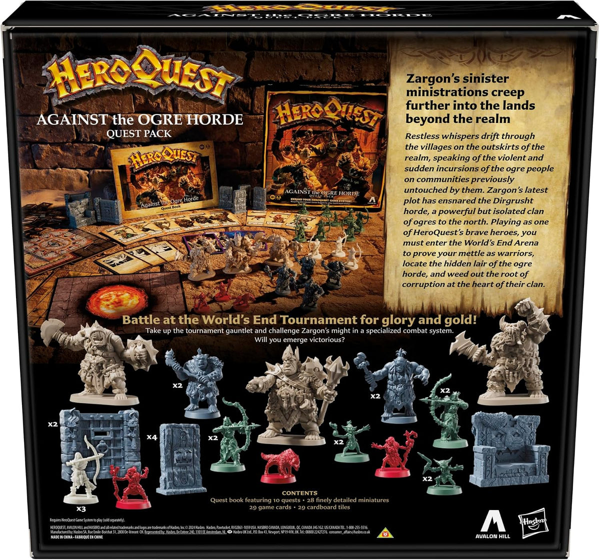 HeroQuest Against the Ogre Horde Quest Pack Board Game Expansion