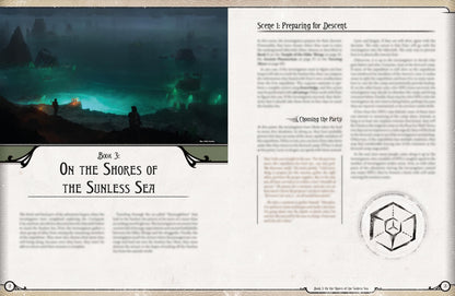 Arkham Horror RPG Premium Adventure Terra Antarctica expansion Roleplaying Game by Edge Entertainment Studio 4