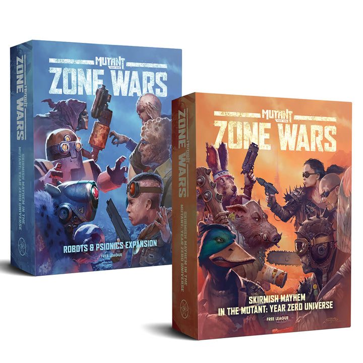 Free League: Mutant Year Zero: Zone Wars - Robots & Psionics Expansion - Boxed Miniatures Wargame, 2 New Factions, Tabletop RPG Skirmish Mayhem