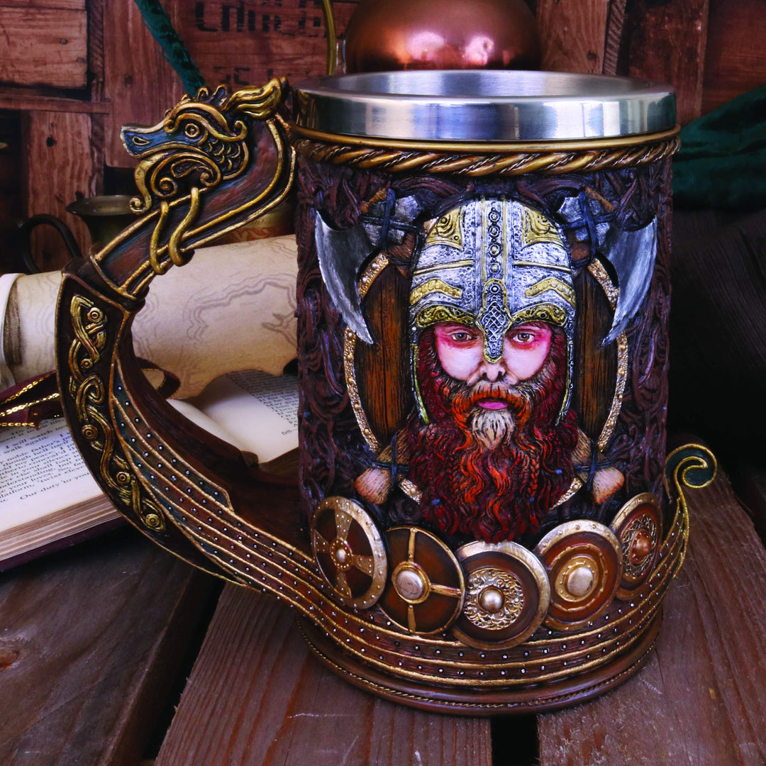 Drakkar Viking Dragon Boat Tankard 15cm