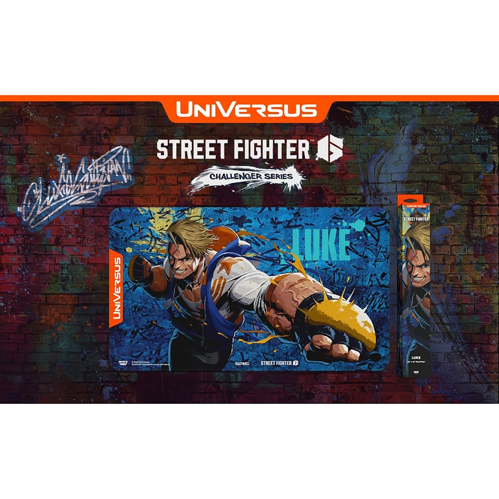 UVS Street Fighter 6 Challenger Series Playmat Luke Trading Card Game by UniVersus 2