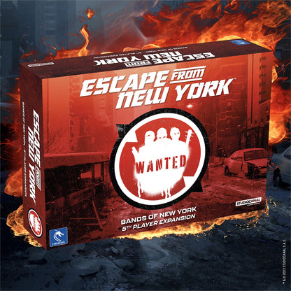 Pendragon Studios: Escape from New York: Bands of New York - 5th Player Expansion, Hero Strategy Board Game Baed On The Movie, Ages 14+, 2-5 Players, 60 min 4