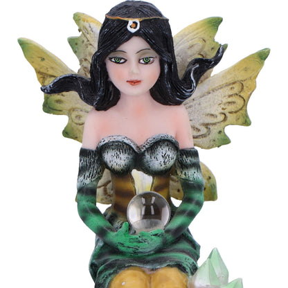 Jade Green Crystal Fairy Figurine 9cm 4