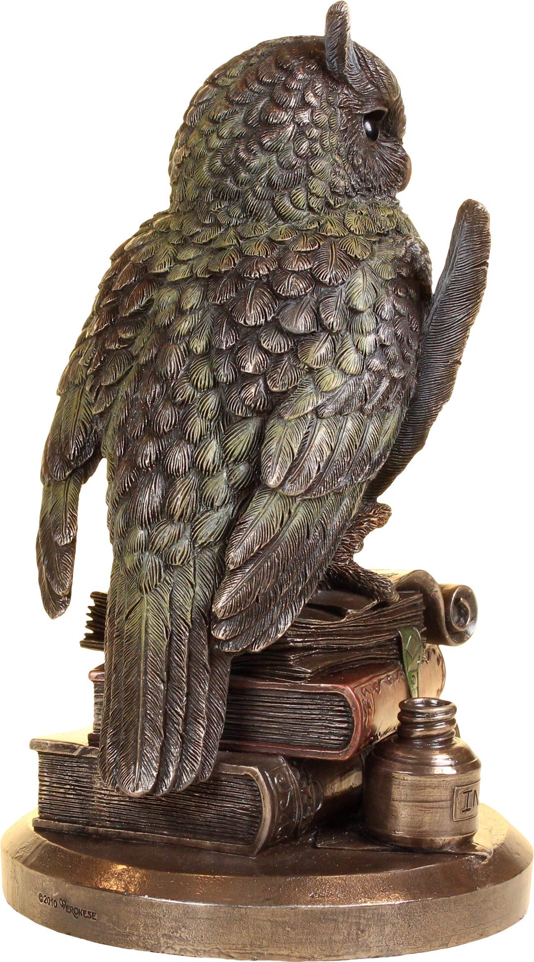 Ulula Bronze Academic Owl Figurine 23cm