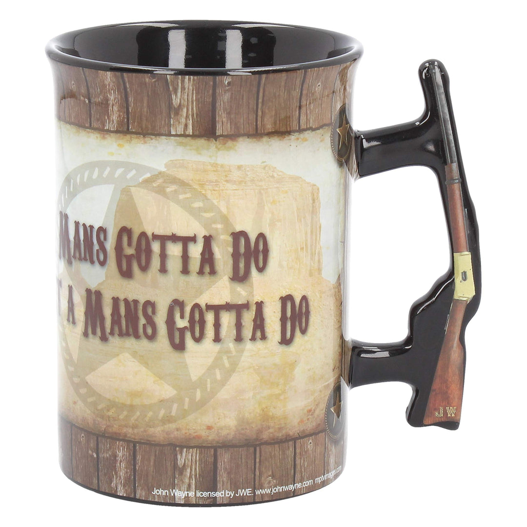 John Wayne Mug A Mans Gotta Do 16oz Officially Licensed