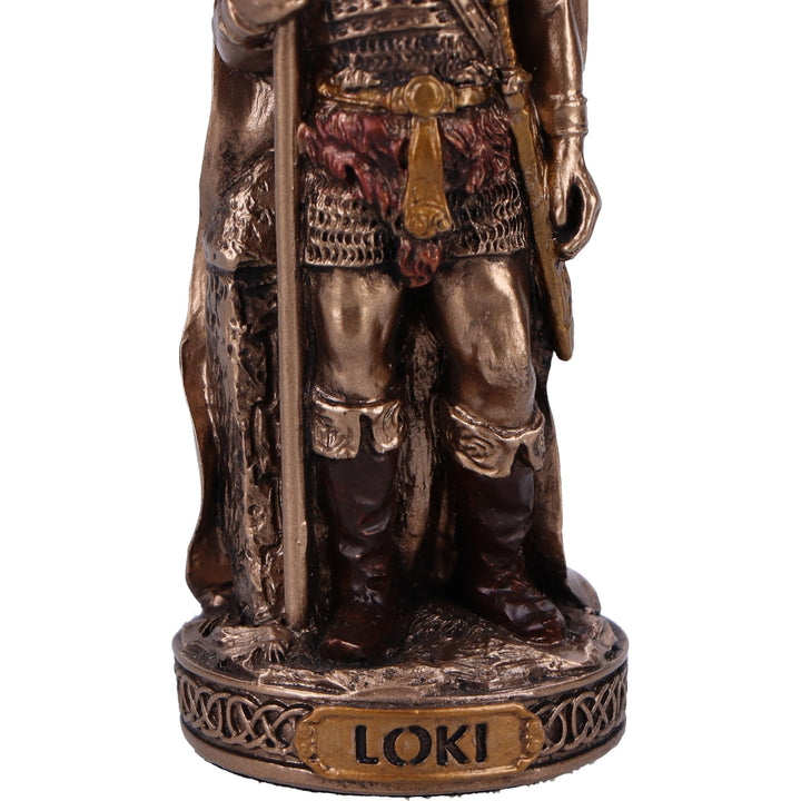 Loki Trickster God Mini Bronze Figurine 8.5cm