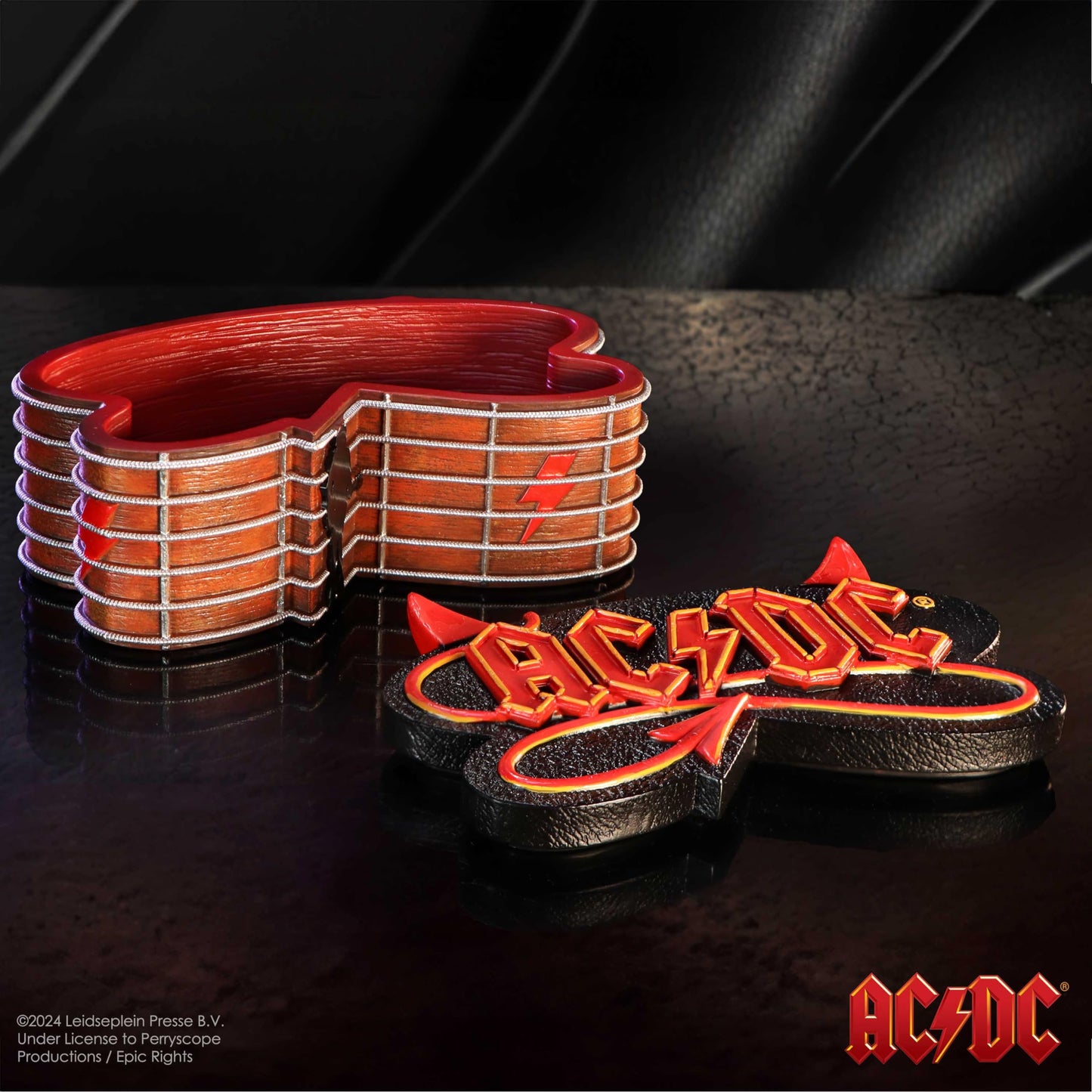 ACDC Logo Guitar Inspired Box 15cm 6