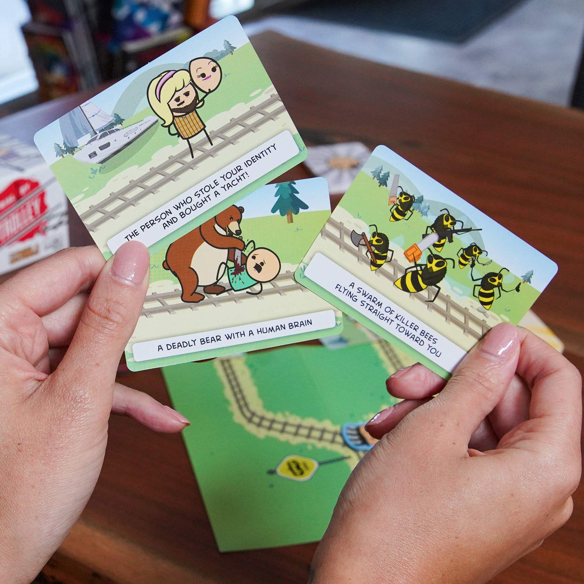 Trial by Trolley Board Game by Skybound 5
