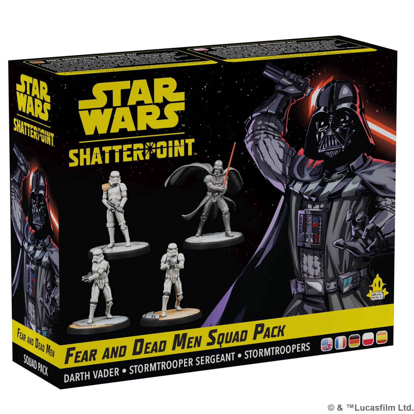 Atomic Mass Games Star Wars Shatterpoint Fear and Dead Men Squad Pack - Tabletop Miniatures Game, Strategy Game for Kids and Adults, Ages 14+, 2 Players, 90 Minute Playtime, Made 1