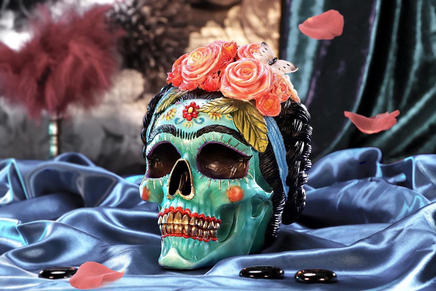 Calavera de Azucar Mexican Skull 19cm 7