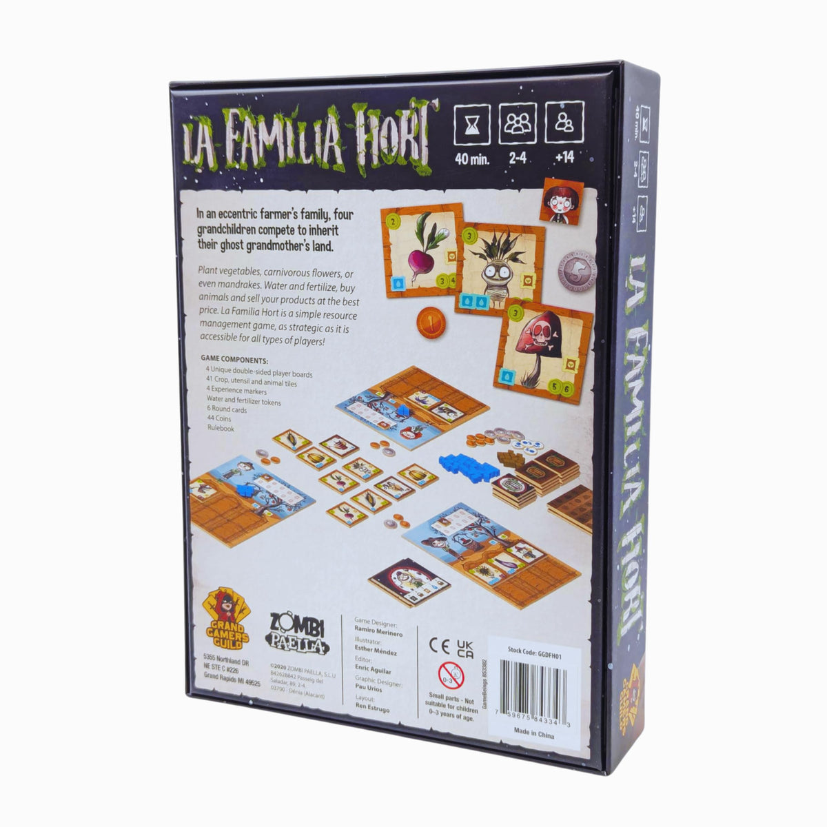 La Familia Hort, Strategy Board Game, for 2 to 4 Players and Ages 14+, Grand Gamers Guild 3