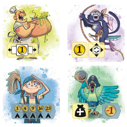 PlayPunk: Captain Flip - Board Game, Play As a Pirate Captain, Recruit Crew, Collect Coins, Family-Friendly Pirate Theme, Ages 8+, 2-5 Players, 20 Min 7