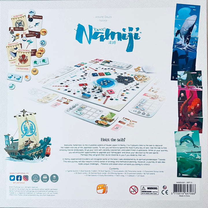 Namiji: Tokaido Universe Strategy Board Game for 2-5 Players Ages 8+