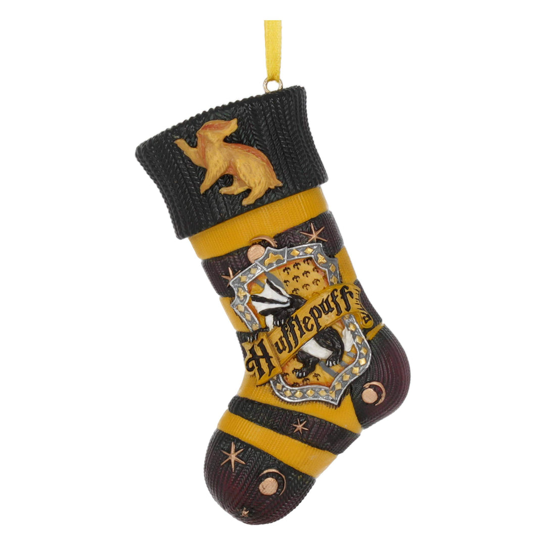 Harry Potter Hufflepuff Stocking Hanging Festive Ornament Officially Licensed
