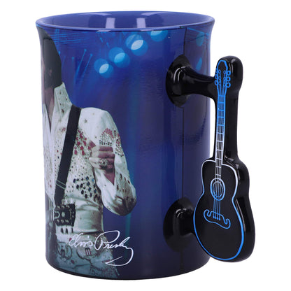 Elvis The King of Rock and Roll Blue Mug 16oz 3