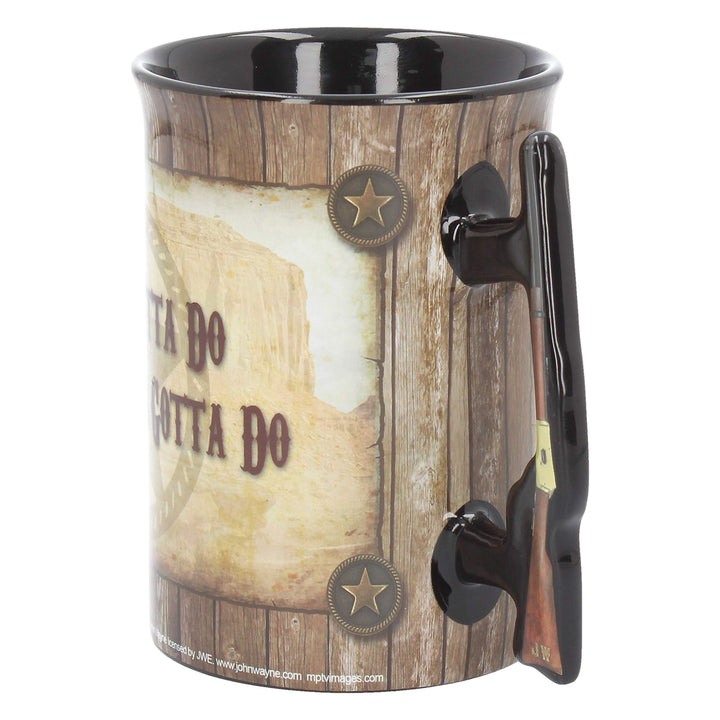 John Wayne Mug A Mans Gotta Do 16oz Officially Licensed