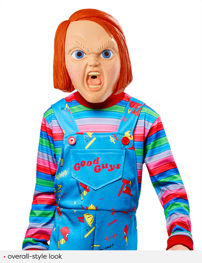 Childs Play 2 Chucky Costume Jumpsuit and Mask for Kids 10