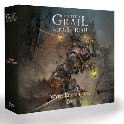 Awaken Realms Tainted Grail: Kings of Ruin Wyrd Encounters Board Game Expansion - Enhance Your Immersion with Plastic Guardian Models! Ages 14+, 1-4 Players, 2-3 Hour Playtime, Made 1