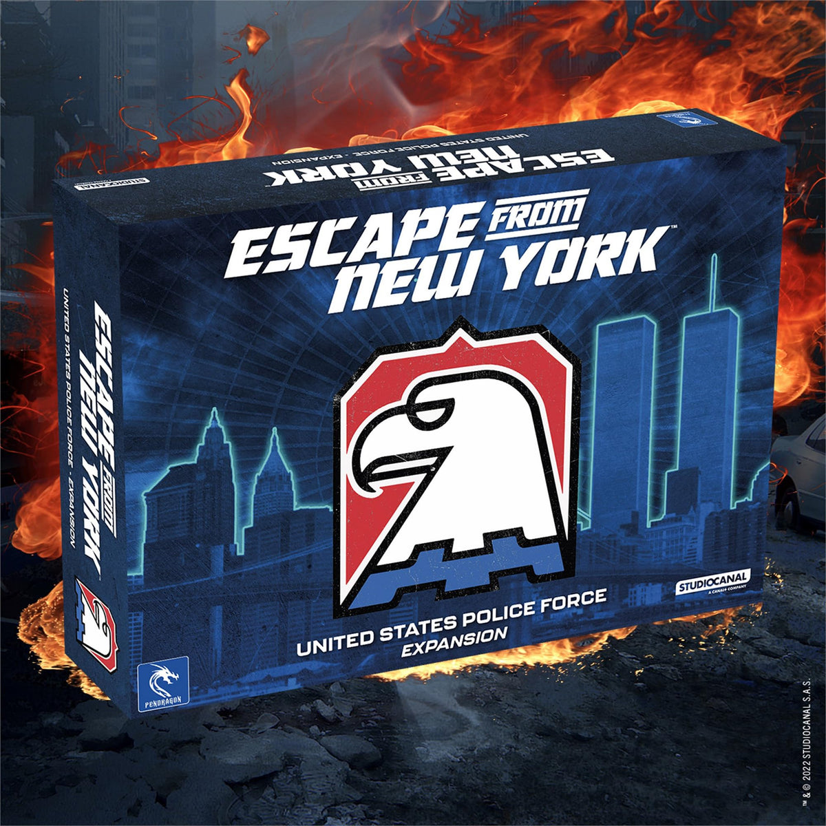 Pendragon Studios: Escape from New York: US Police Forces - Expansion - Hero Strategy Board Game Baed On The Movie, Ages 14+, 1-5 Players, 60 min 5