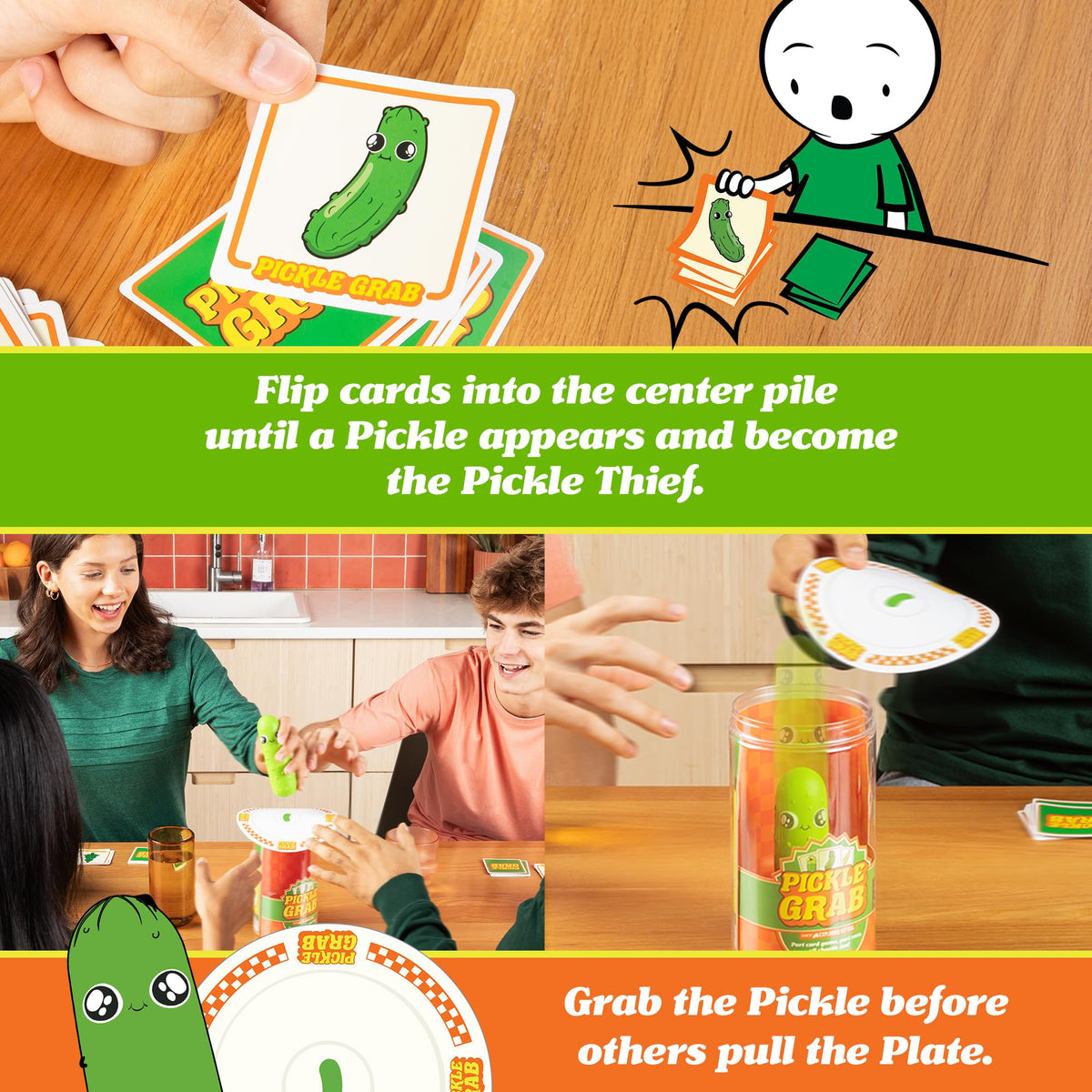 Pickle Grab Board Game by Exploding Kittens 4