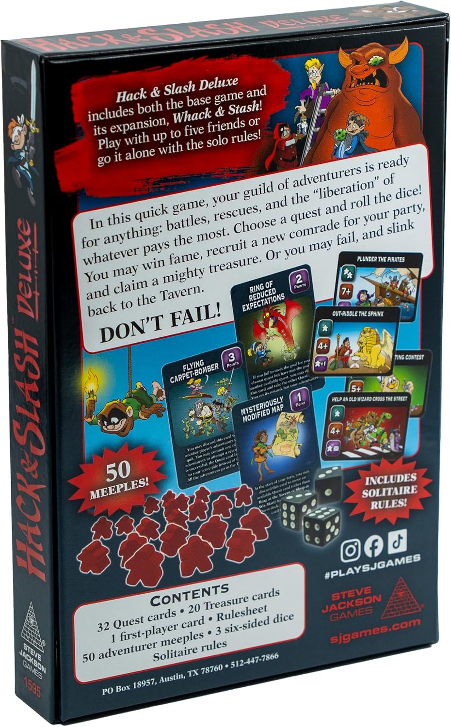 Hack and Slash Deluxe Fantasy Dice Game
