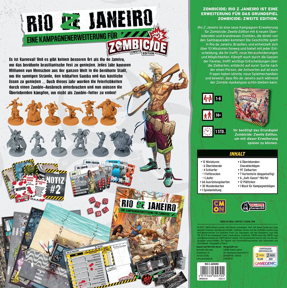 Zombicide Second Edition Rio Z Janeiro Board Game Expansion