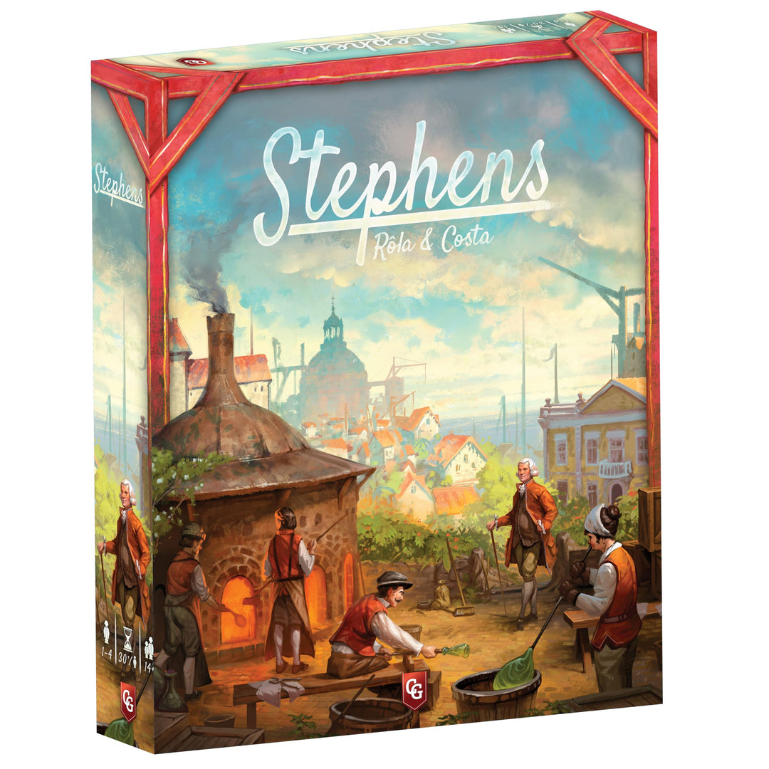 Capstone Games: Stephens - The Glassmaking Card Based Board Game, Solo or up to 4 Players, Ages 14+, 90 Minutes