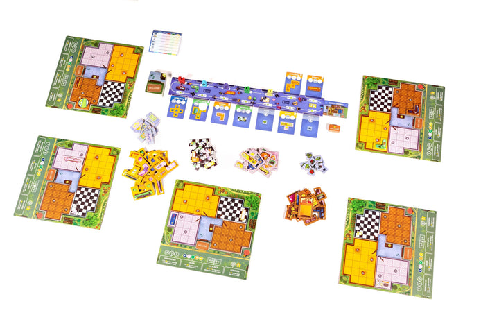 Happy Home by Alley Cat Games, Strategy Board Game, for 2 to 4 Players and Ages 14+