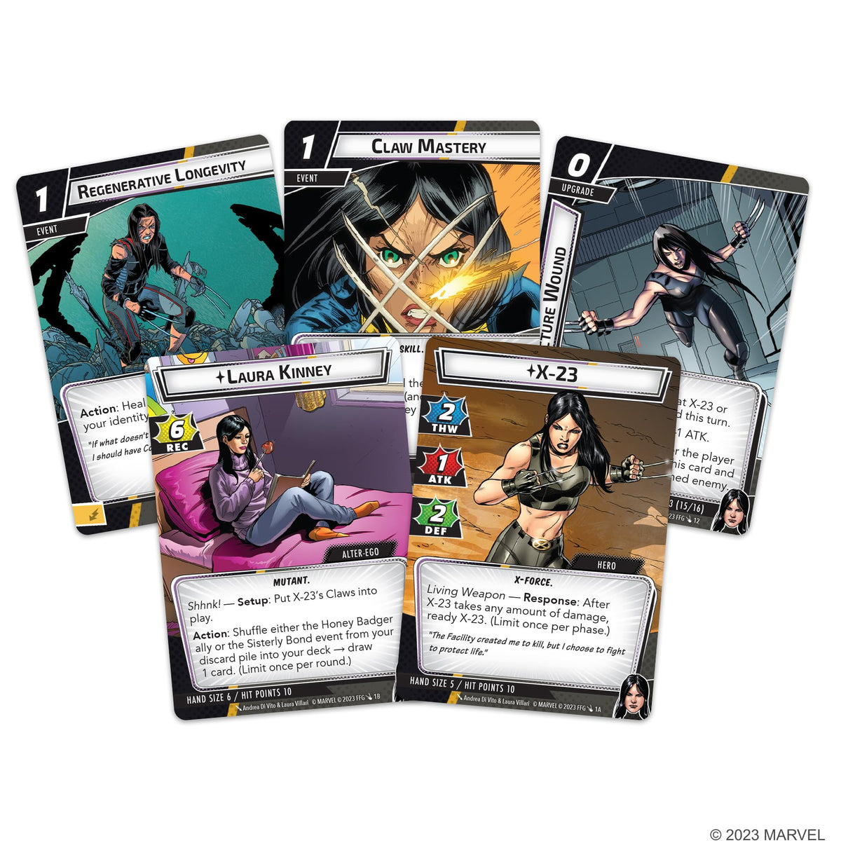 Marvel Champions The Card Game X-23 HERO PACK - Superhero Strategy Game, Cooperative Game for Kids and Adults, Ages 14+, 1-4 Players, 45-90 Minute Playtime, Made by Fantasy Flight Games 2