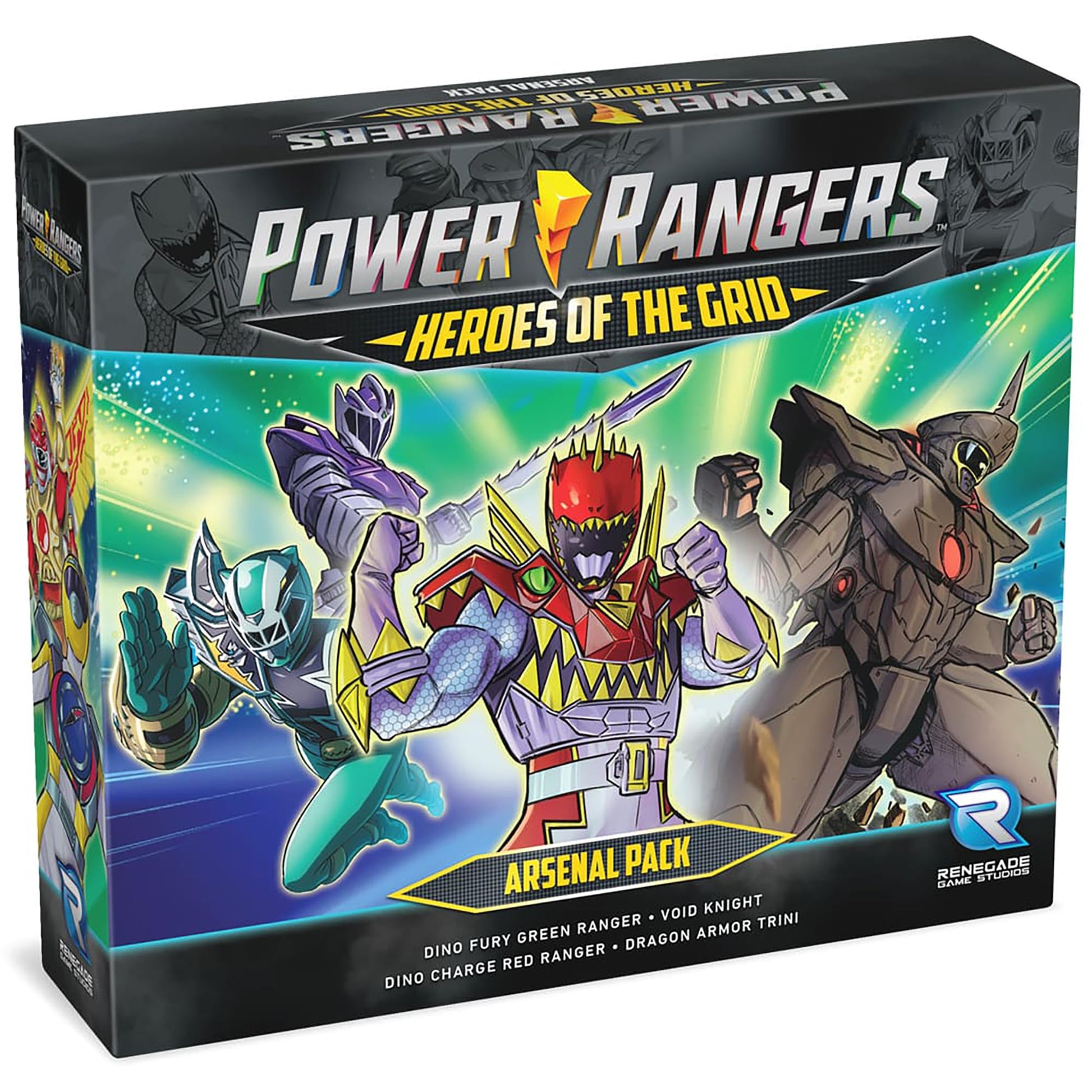 Renegade Game Studios: Power Rangers: Heroes of The Grid: Arsenal Pack - Expansion, Type of Cards, Deck-Building Roleplaying Game 1