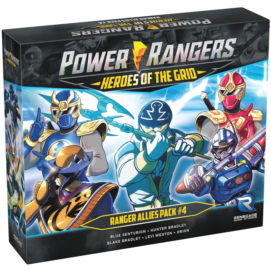 Renegade Game Studios: Power Rangers: Heroes of The Grid: Allies Pack #4 - Expansion, 5 New Heroes! Roleplaying Miniatures Game, Age 14+, 2-5 Player