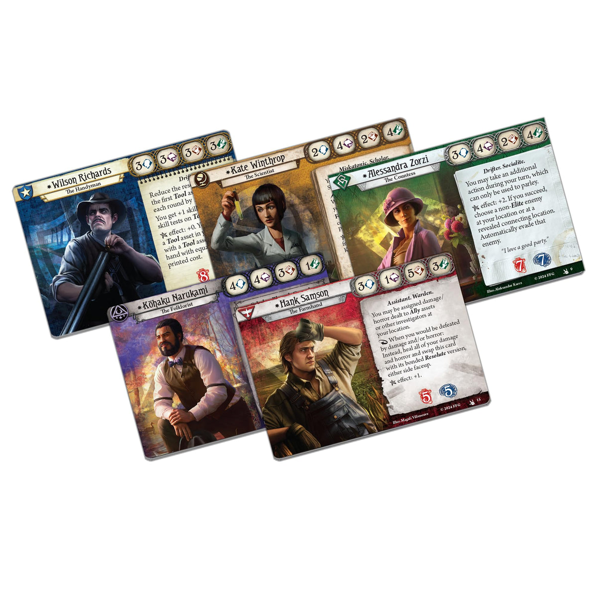 Arkham Horror The Card Game The Feast of Hemlock Vale Investigator Expansion - Face Unknown Terrors! Lovecraftian Cooperative LCG, Ages 14+, 1-4 Players, 1-2 Hr Playtime, Made by Fantasy Flight Games 2