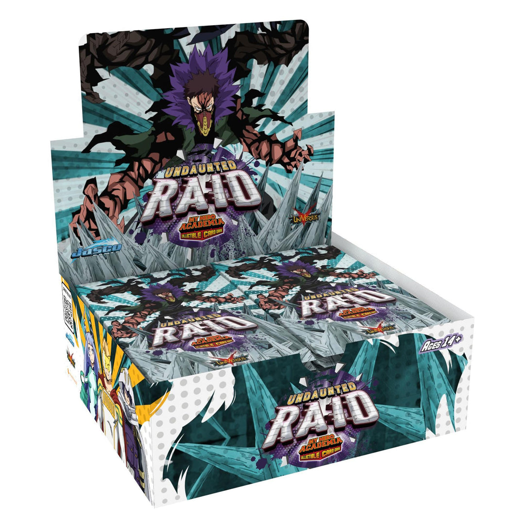 Jasco My Hero Academia Collectible Card Game Series 5: Undaunted Raid Booster Display - Contains 24 Expansion Packs of 11-Cards, Trading Card Game