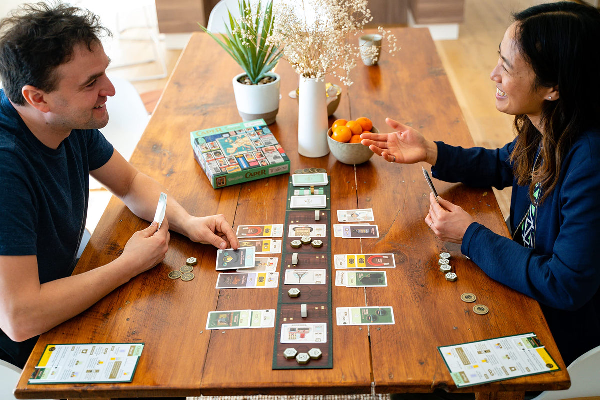 Keymaster Games Caper Europe | Strategic Two-Player Board Game | A Head-to-Head Card Drafting Game of Planning The Perfect Heist in Four Unique International Cities | Ages 10+ 5