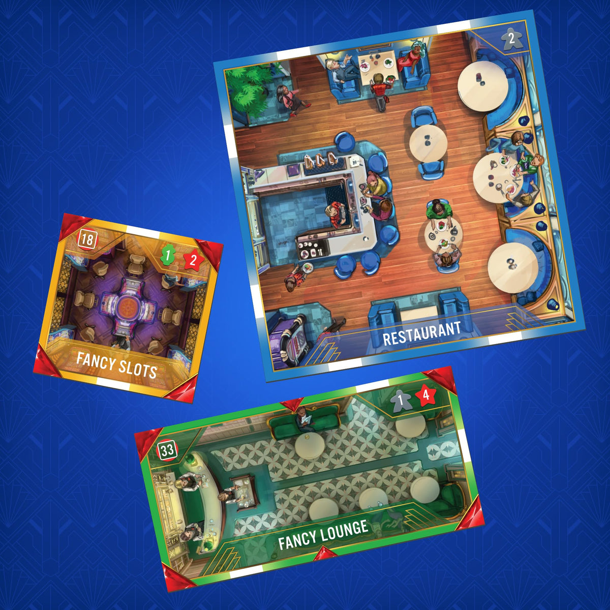 Renegade Game Studios: Vegas Showdown - Bidding & Strategy Board Game, Build The Most Famous Hotel/Casino, Family Ages 12+, 3-5 Players, 75 Min 3