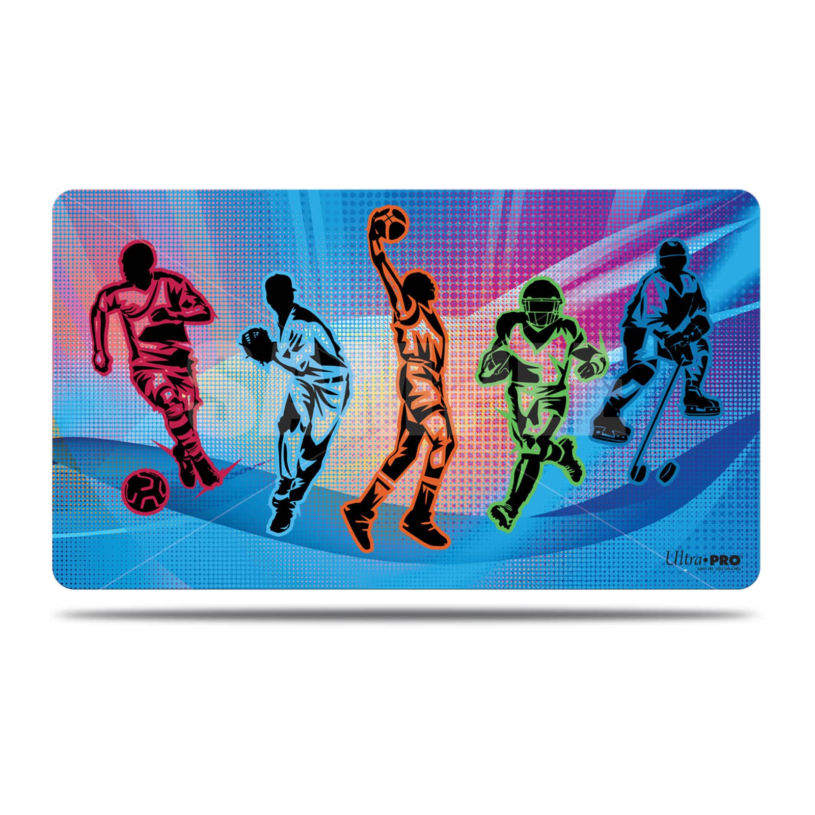 Ultra PRO - Sports Silhouette Breaker Play Mat, Perfect Play Mat for Collectible Sports Cards and Sports Trading Cards, Features Baseball, Soccer, Football, Basketball, & Hockey, Great as Mouse Pad 2