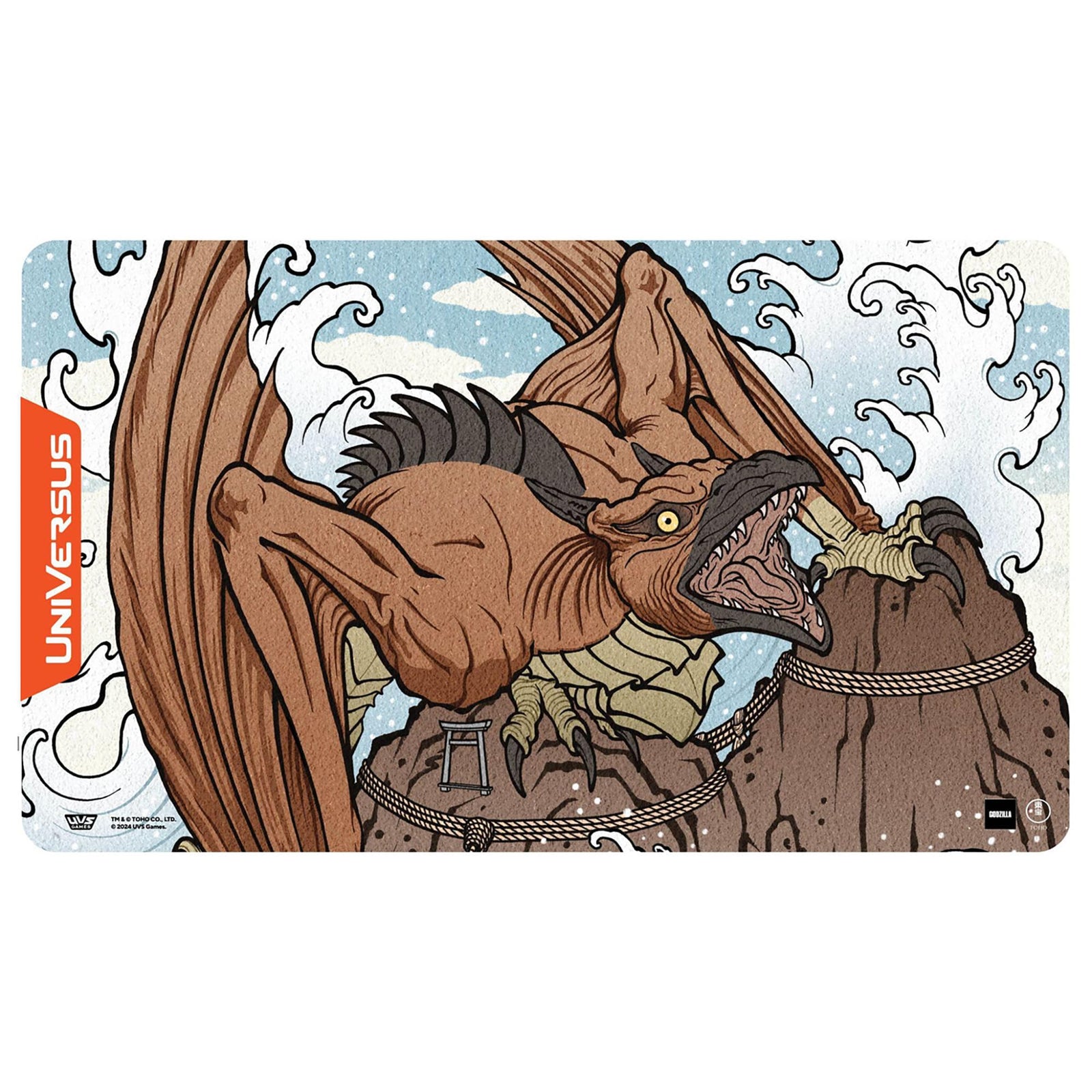 UniVersus Godzilla Challenger Series - Rodan Playmat - 24 x 14 Neoprene Mat, Tabletop Card Game Accessory, UVS Games, Officially Licensed 1