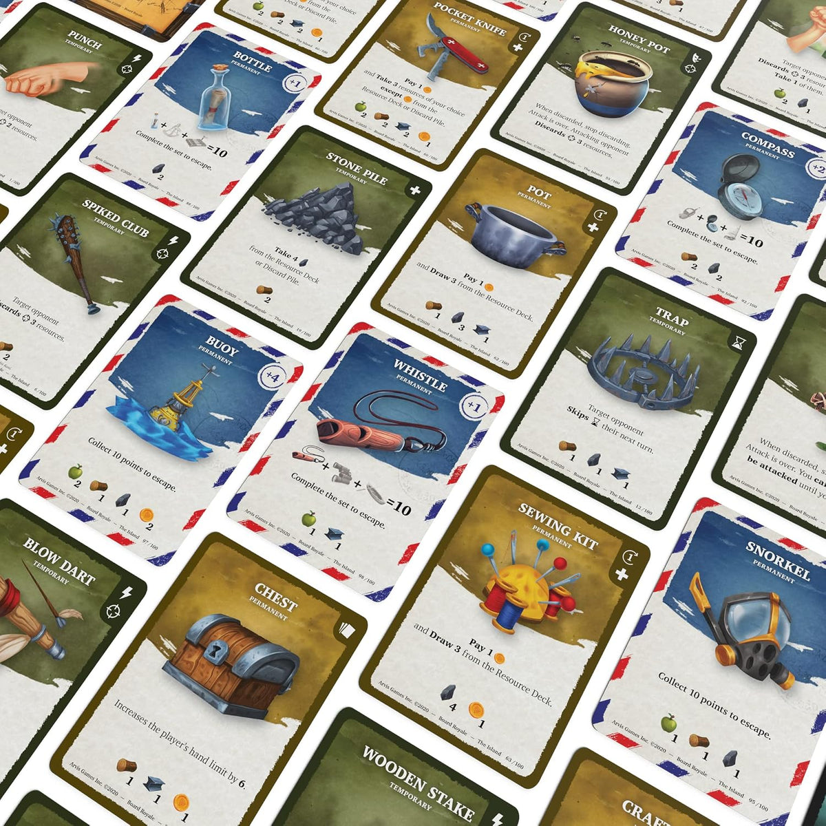 Board Royale The Island Survival Card Game