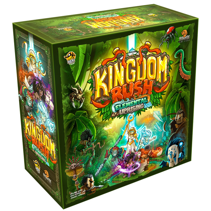 Lucky Duck Games Kingdom Rush: Elemental Uprising Board Game - Cooperative Tower-Defense Strategy Game for Kids & Adults, Ages 14+, 1-4 Players, 45-90 Min Playtime, Made by Lucky Duck Games