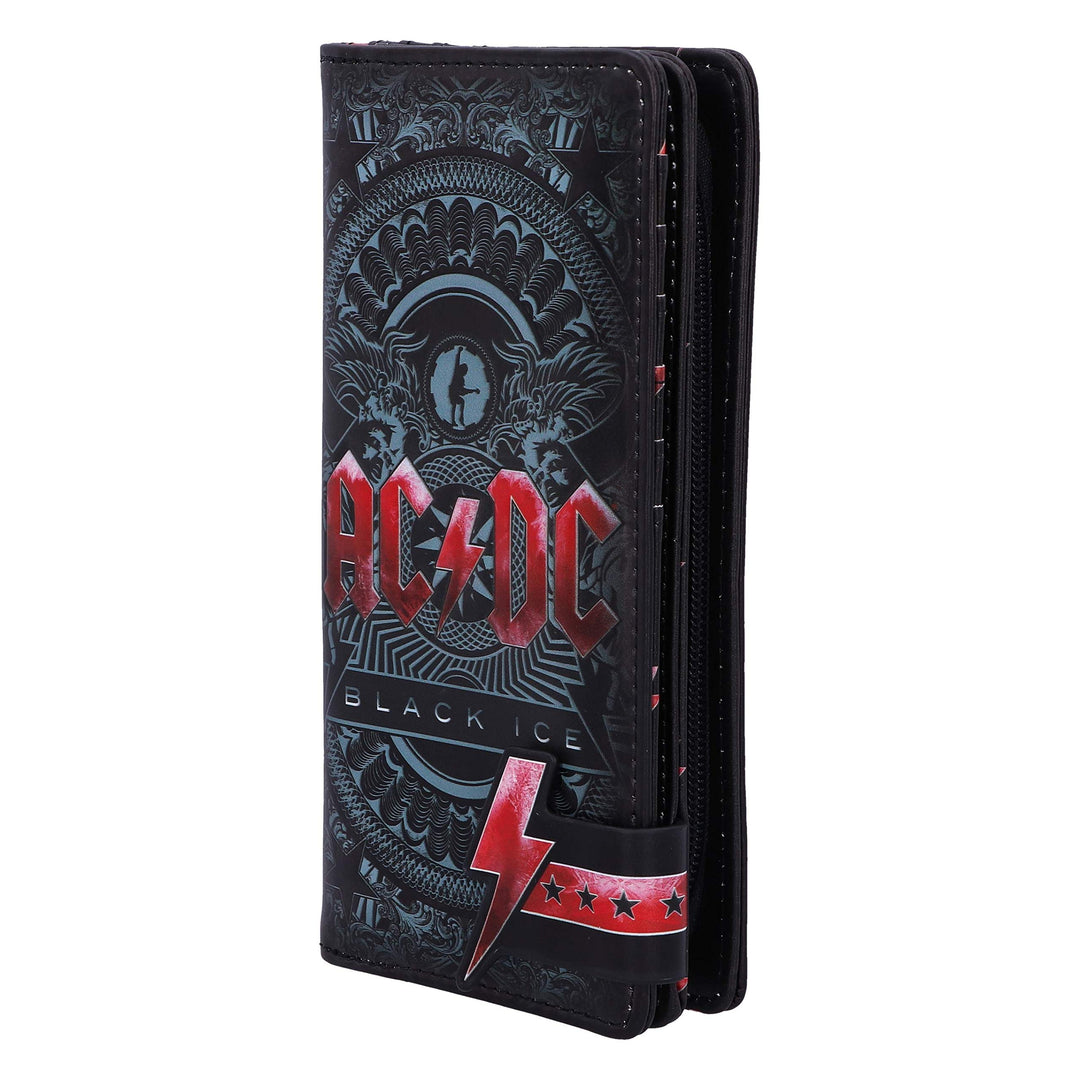 ACDC Black Ice Album Embossed Purse Wallet 18.5cm Officially Licensed