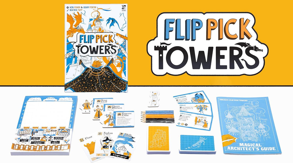 Flip Pick Towers Board Game