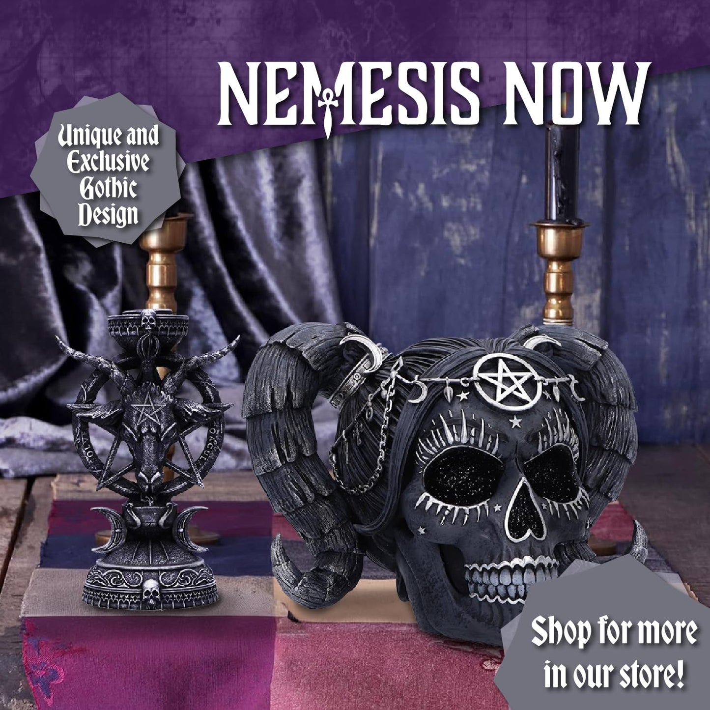 Baphomet Antiquity Occult Mystical Figurine Gothic Ornament 25cm 12