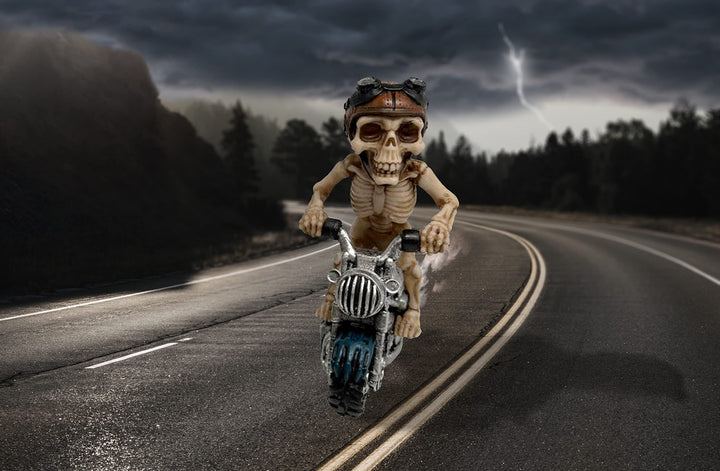 Skelecruiser Skeleton Motorbike Figurine 12.5cm