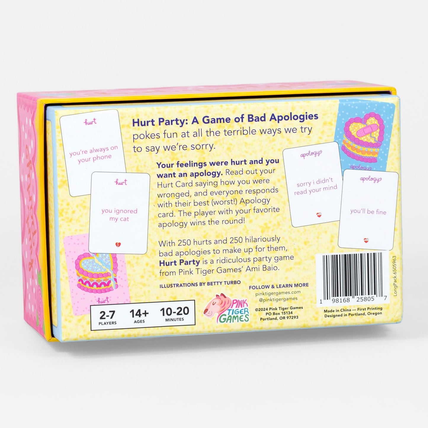 Pink Tiger Games Hurt Party: A Game of Bad Apologies – Hilarious Party Game for Adults, Teens, and Families – 500 Cards, 2-7 Players, Ages 14+ 8