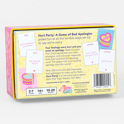 Pink Tiger Games Hurt Party: A Game of Bad Apologies – Hilarious Party Game for Adults, Teens, and Families – 500 Cards, 2-7 Players, Ages 14+ 8